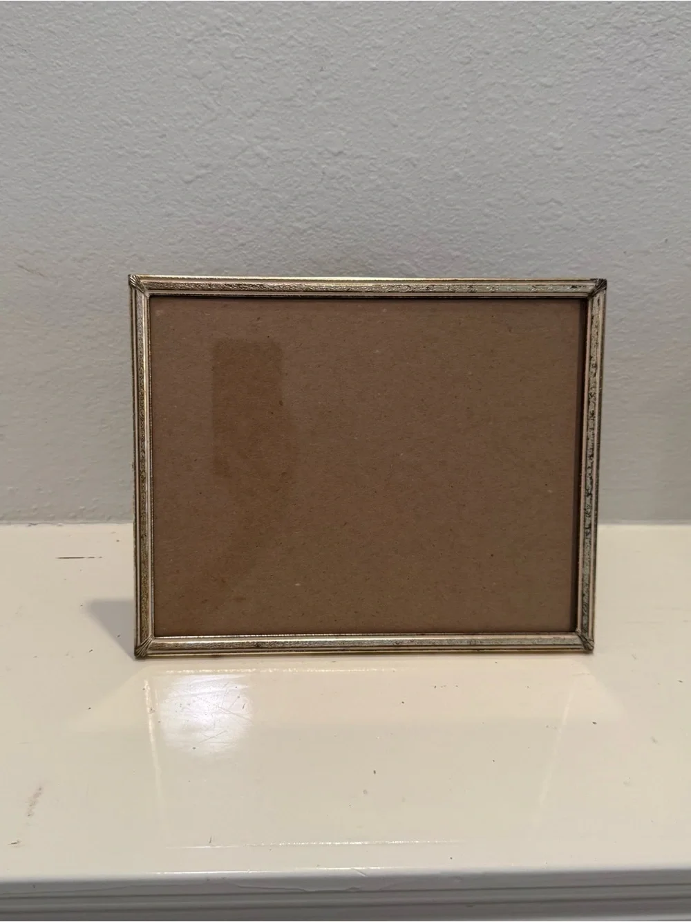 Vintage Victorian Style 8x10 Tarnished Brass Picture Frame with Easel